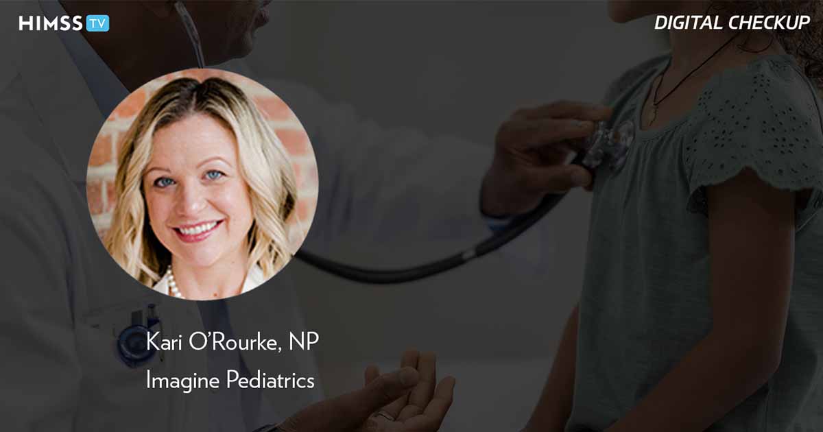 Kari O'Rourke, Imagine Pediatrics_Doctor using stethoscope on child Photo by FatCamera/E+/Getty Images